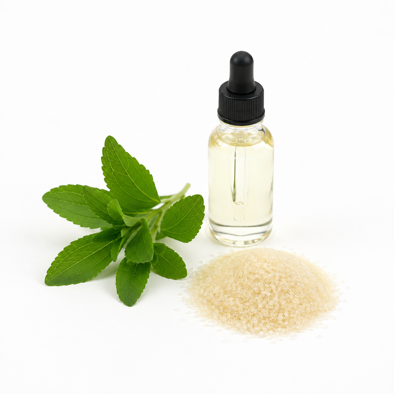 MCT oil, stevia, and gelatin supporting compounds